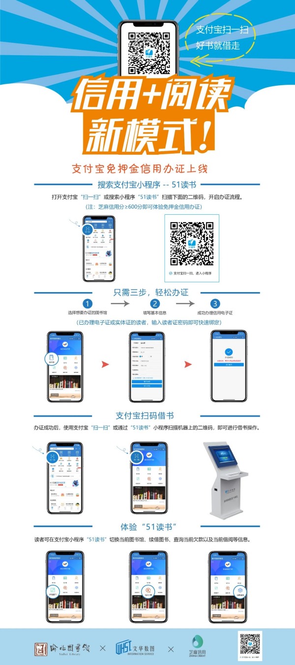 渝北區(qū)圖書(shū)館“信用＋閱讀”借閱服務(wù)宣傳海報(bào)。渝北區(qū)圖書(shū)館供圖
