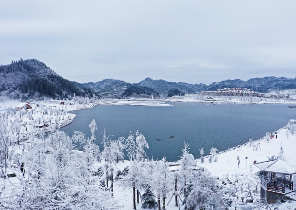 南天湖雪景。南天湖景區(qū)供圖