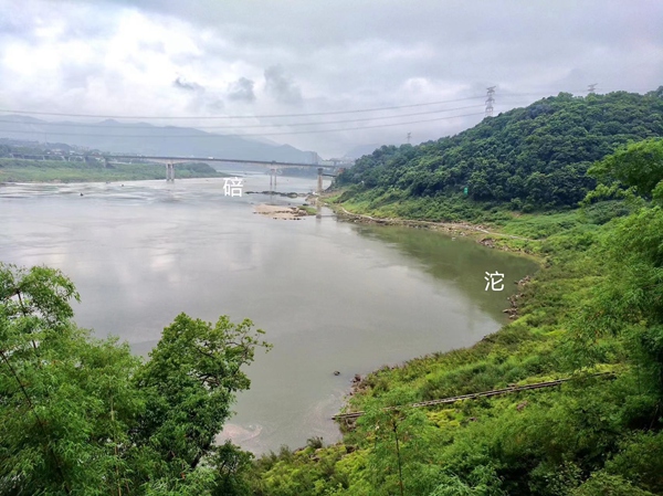 嘉陵江的“碚”和“沱”。重慶市地質礦產勘查開發(fā)局川東南地質大隊供圖