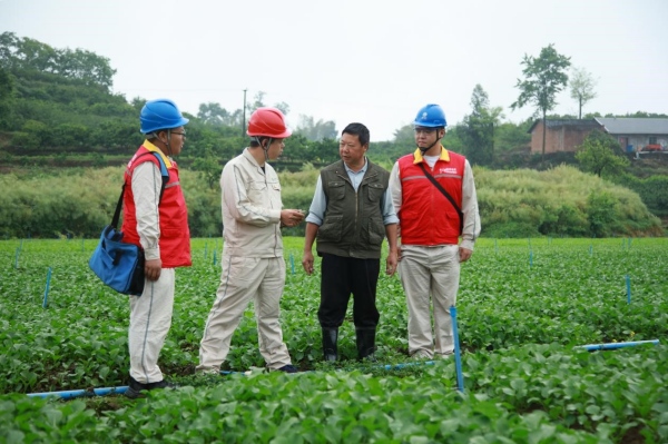 國網(wǎng)重慶璧山供電公司員工在廣普鎮(zhèn)柏楊村走訪了解農(nóng)戶節(jié)日用電需求。蔣佩攝