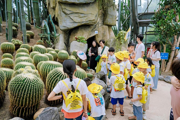 重慶市南山植物園開展“甜蜜課堂”研學(xué)活動。重慶萬科供圖